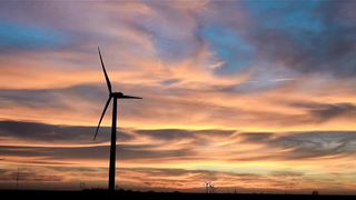 evening windmill
