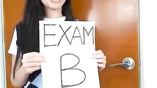 she got A B C D (fail)