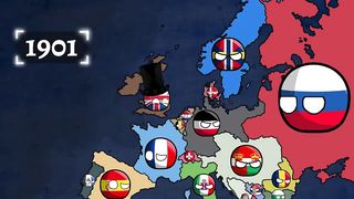 History of Europe (1900-2021) Countryballs