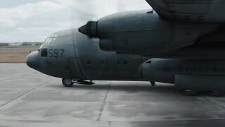 Hercules C-130 vs DRONE