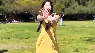 Dance with trending song
