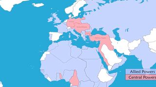 World War II - Summary on a Map
