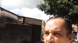 Gravando na rua
