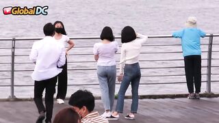 Taking off the cloth and taking pictures in front of a stranger.