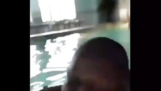 Guy Cries After Going Underwater, But It's Distorted..