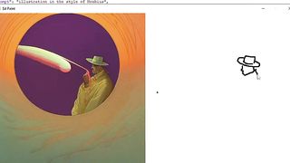 Скрипт на питоне, который позволяет рисовать SD в реальном времени.