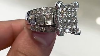 Ladies Real Gold & Diamond 4ctw Wedding Ring