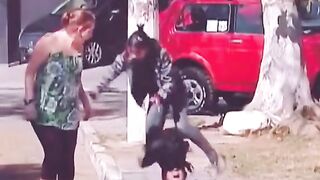 Hair on the pavement