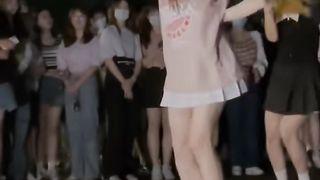 The girl who dances.