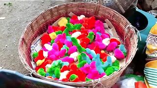Don't buy these colorful chickens home for the children