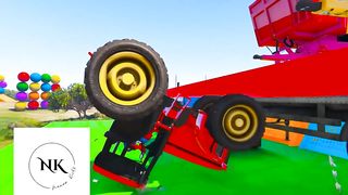 Kids for tractors colors part 5