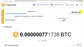 blockchain Spinner _ How To Make Money from Cloud.boost X1 with Cryptotab Bitcoin Mining Earning