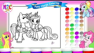 Rainbow Pony Coloring Fun for Kid