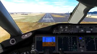 Etihad Airways Boeing 787-10 Dreamliner Abu Dhabi Int’l Airport Landing-msfs