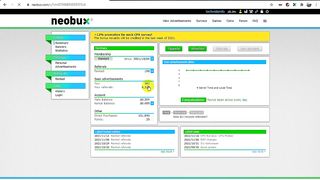 Neobux Rental Referrals Extension Table for Next Payment Date