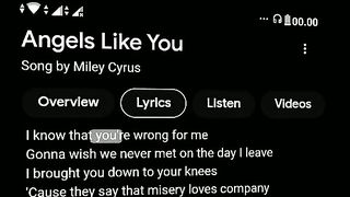 Angels like you lyrics