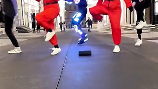 fiery shuffle dance