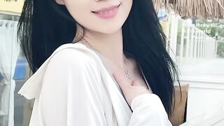 Beautiful woman, beautiful view