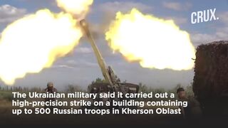 Ukraine Claims Strike On 500 Russian Troops In Kherson, Zelensky Calls Donetsk Battles Just Hell