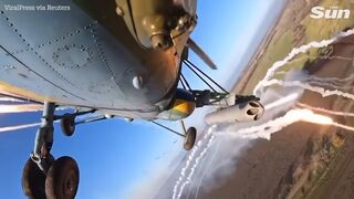 Ukrainian attack helicopter opens fire on Russian military positions