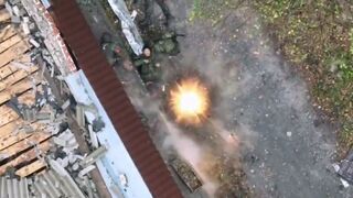 Russian soldiers get blast Ukrainian flag was Raised in Kherson