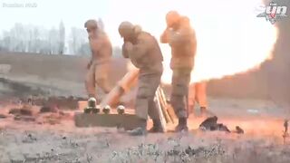 Russian military forces launch Mortars toward Ukrainian positions