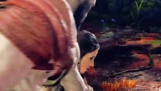 game series//Kratos Meets Freya The Goddess (Odins Wife) - God Of War