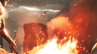 game series  Visiting SURTR WIFE (Sinmara) After ENDING Scene (Secret Dialogue) - God Of War Ragnarök