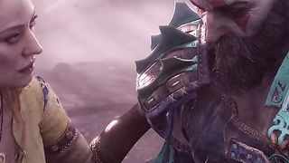 Kratos FINAL Moment With Faye (His Wife), Sad Scene - God Of War.