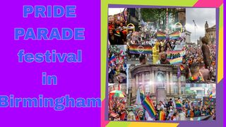Pride parade festival in Birmingham