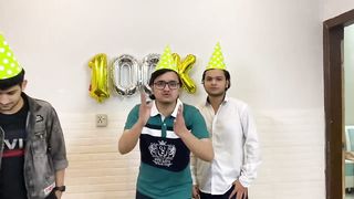 Our first challenge video ( flip the bottle ) record celebration of 100k????
