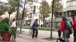 BUSHMAN PRANK. SHE DIDN'T SEE THAT COMING. (TRY NOT TO LAUGH)