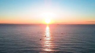 The sky and sea are the same color