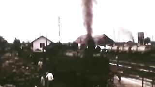 Steam train 1975 in west java - Indonesia