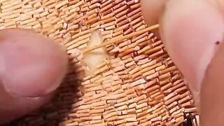 Natural broom grass art