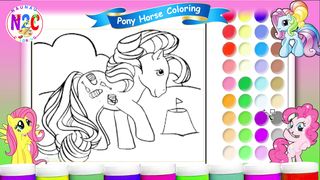Colorful Pony Adventure: Let's Paint a Rainbow Pony!