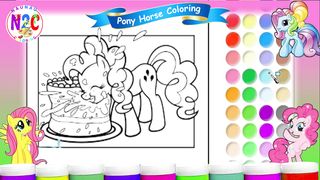 Pony Palooza: A Coloring Extravaganza with Playful Ponies