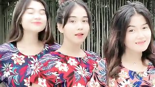 Cute asian dance group
