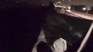 My Brother singing song in Karachi beach