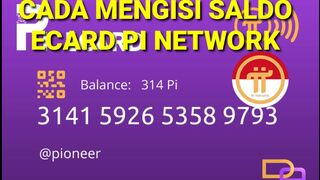 CARA MENGISI KARTU ECARD PI NETWORK
