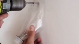 Easy way to catch that dust while drilling...