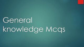 General knowledge mcqs 2