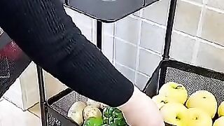 Fruit vegetables trolly