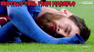 Brutaly foul football