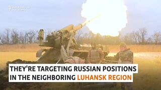 Ukrainian Artillerists Battle For Control Of Key Luhansk Highway