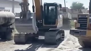 Rescue a dog from molten rubber