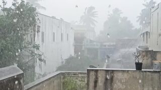Heavy raining on Dharapuram