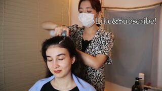 ASMR 3HOURS of SCALP CLEANING COMPILATION OF JAPAN (SOFT SPOKEN)