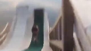 Cycle jumps into water