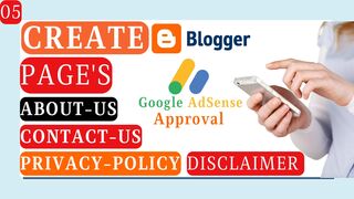 Create blogger pages for AdSense approval 2023 - Blogging Course # 05 - About - Contact - Privacy.